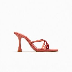 Zara Satin Effect Criss cross Heels